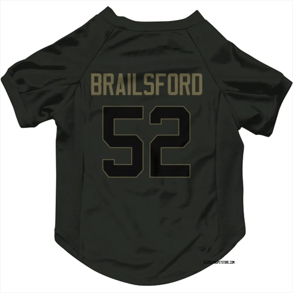 Cleveland Browns Parker Brailsford Black Service Pet Jersey for Dog & Cat