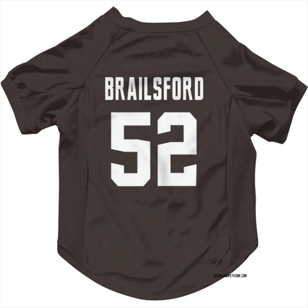 Cleveland Browns Parker Brailsford Brown Pet Jersey for Dog & Cat