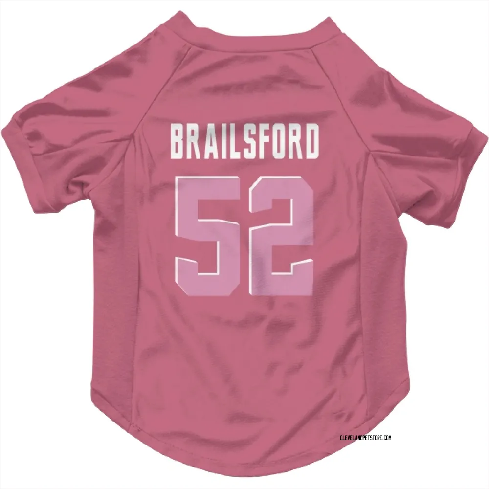 Cleveland Browns Parker Brailsford Pink Pet Jersey for Dog & Cat