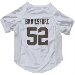 Cleveland Browns Parker Brailsford White Pet Jersey for Dog & Cat