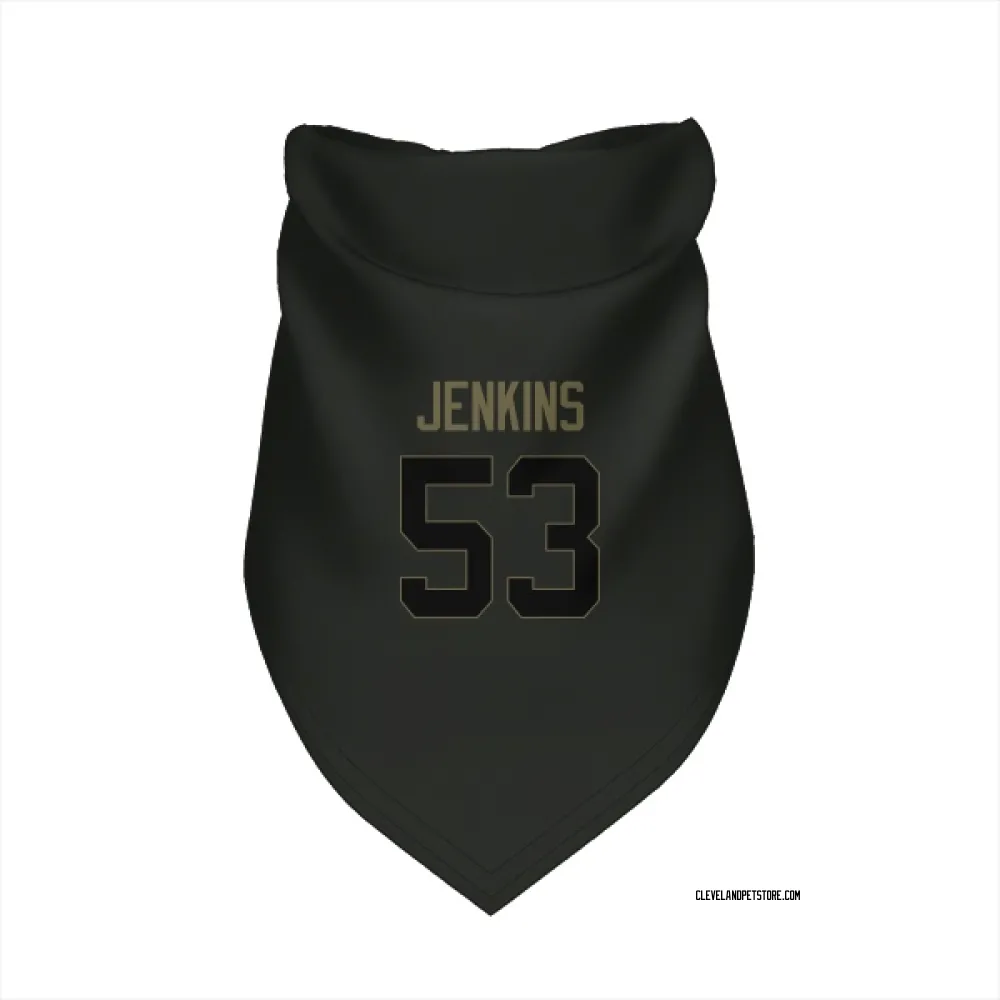 Cleveland Browns Patrick Jenkins Black Service Pet Bandana for Dog & Cat