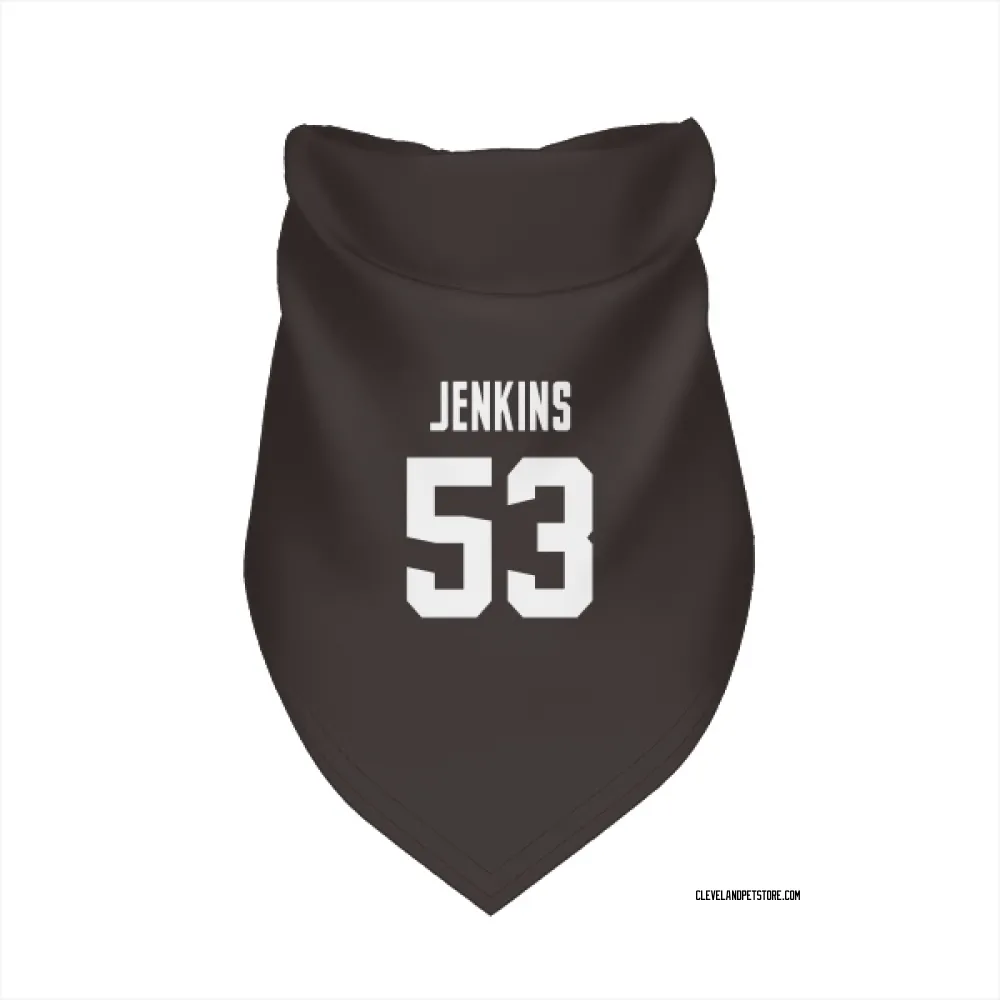 Cleveland Browns Patrick Jenkins Brown Pet Bandana for Dog & Cat