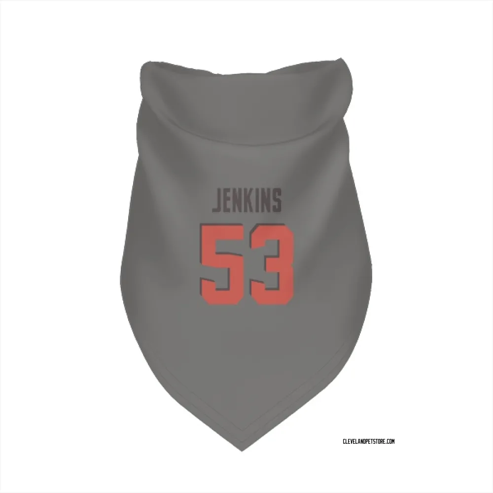 Cleveland Browns Patrick Jenkins Gray Pet Bandana for Dog & Cat