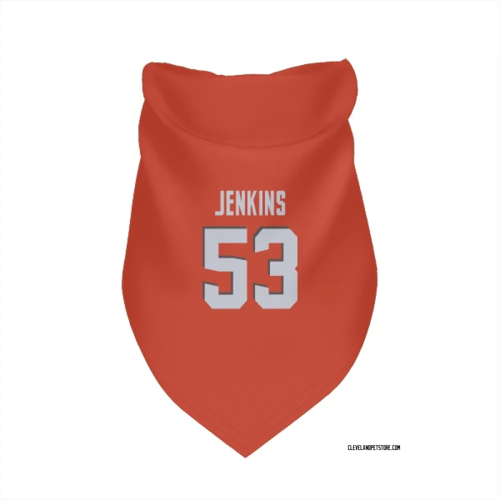 Cleveland Browns Patrick Jenkins Orange Pet Bandana for Dog & Cat