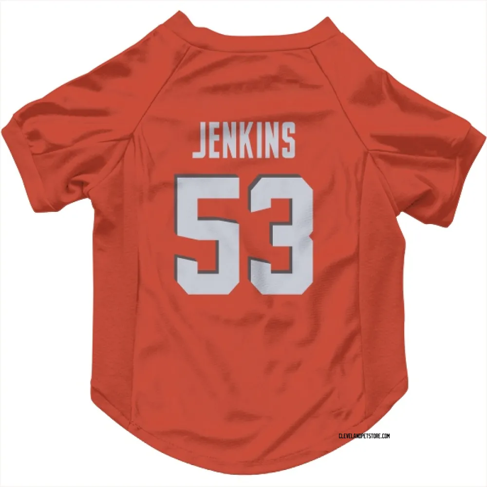Cleveland Browns Patrick Jenkins Orange Pet Jersey for Dog & Cat