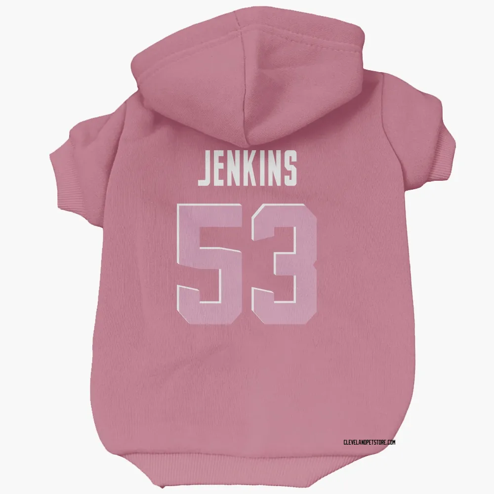 Cleveland Browns Patrick Jenkins Pink Pet Hoodie for Dog & Cat