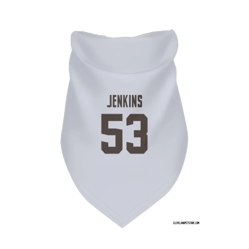 Cleveland Browns Patrick Jenkins White Pet Bandana for Dog & Cat