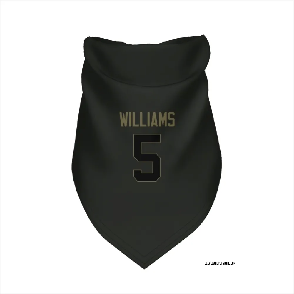 Cleveland Browns Quincy Williams Black Service Pet Bandana for Dog & Cat