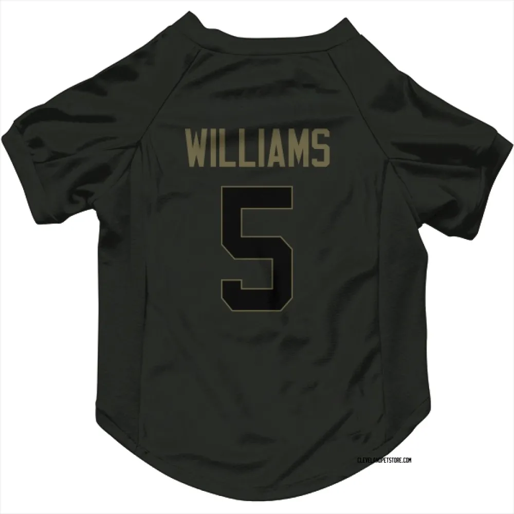 Cleveland Browns Quincy Williams Black Service Pet Jersey for Dog & Cat