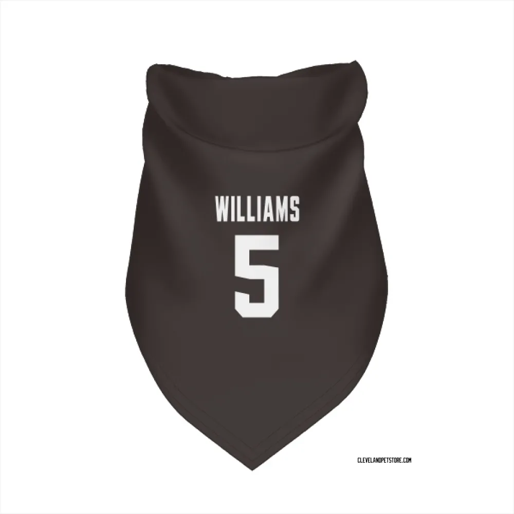 Cleveland Browns Quincy Williams Brown Pet Bandana for Dog & Cat