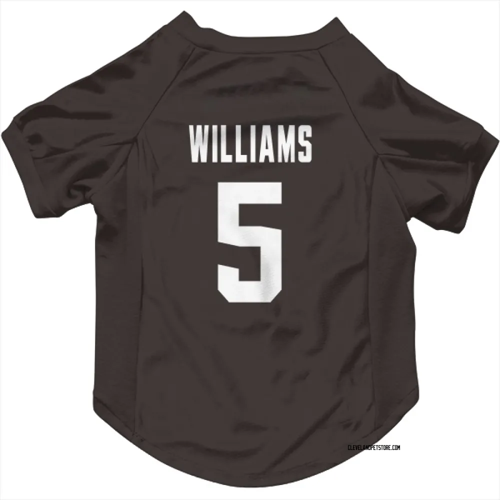 Cleveland Browns Quincy Williams Brown Pet Jersey for Dog & Cat