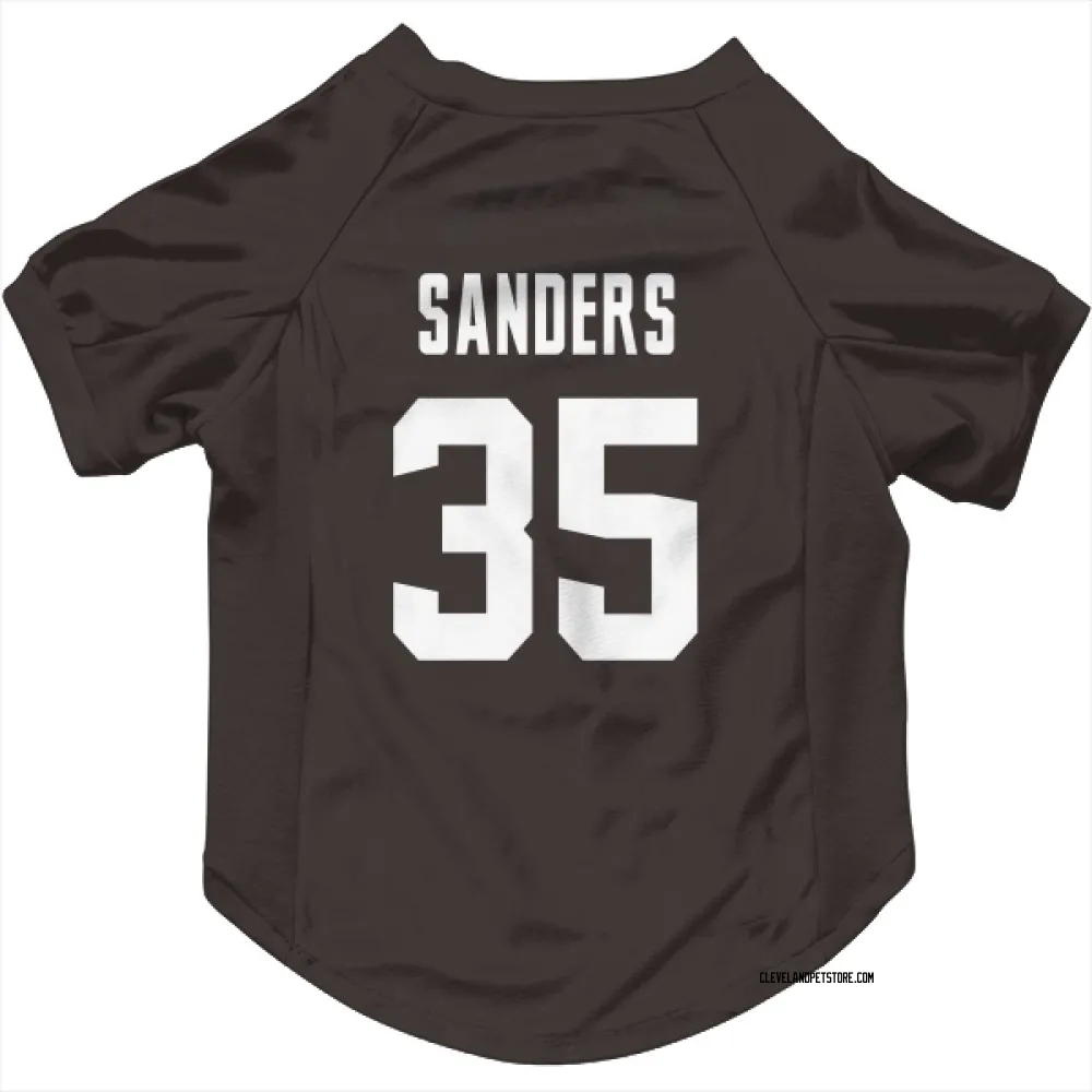 Cleveland Browns Raheim Sanders Brown Pet Jersey for Dog & Cat