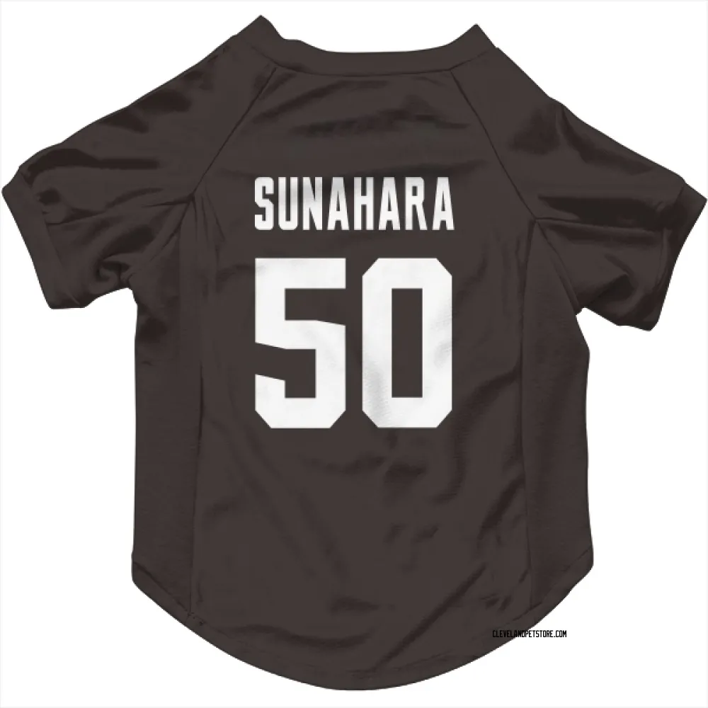 Cleveland Browns Rex Sunahara Brown Pet Jersey for Dog & Cat