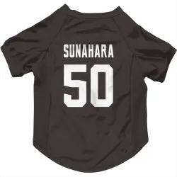 Cleveland Browns Rex Sunahara Brown Pet Jersey for Dog & Cat