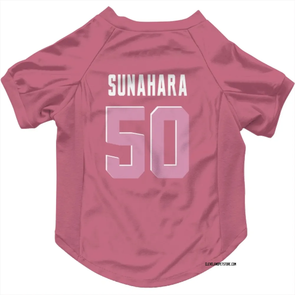 Cleveland Browns Rex Sunahara Pink Pet Jersey for Dog & Cat