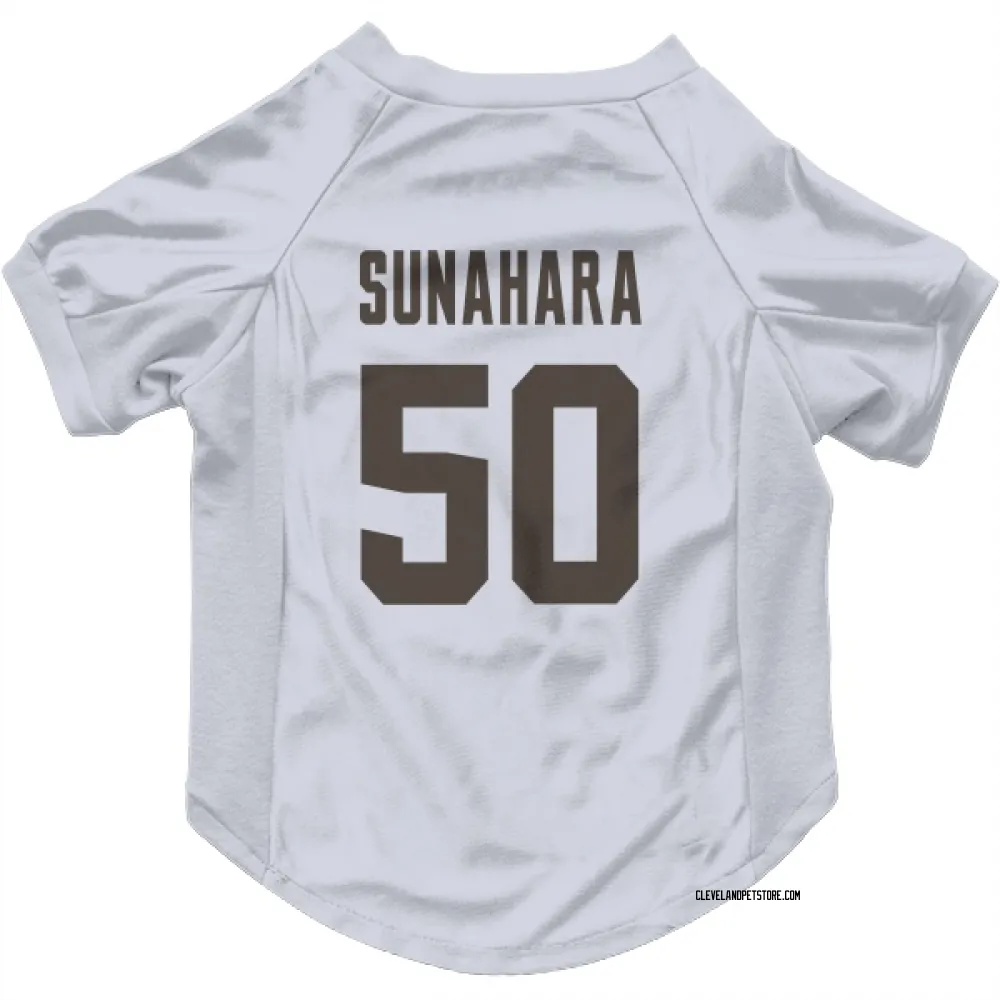 Cleveland Browns Rex Sunahara White Pet Jersey for Dog & Cat