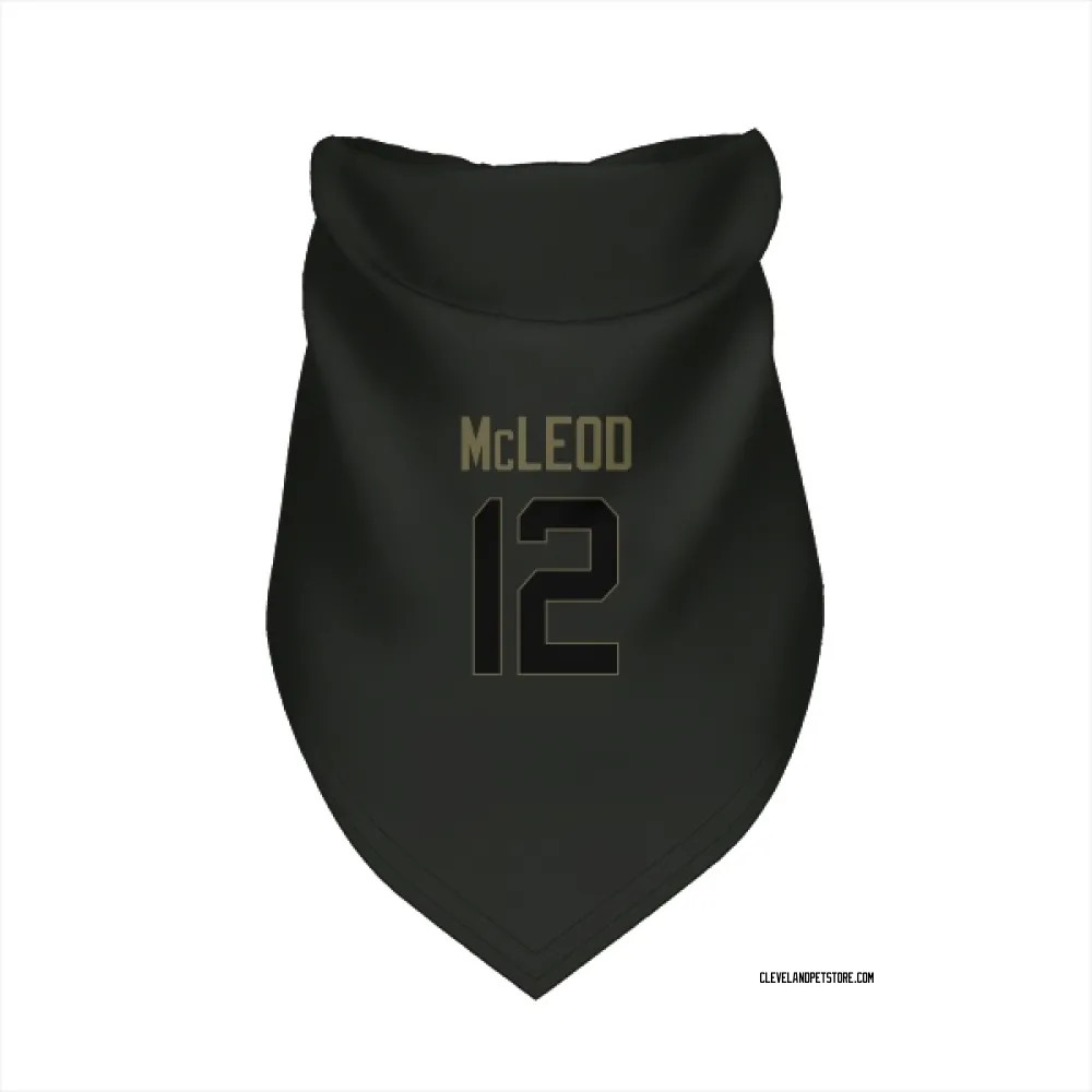 Cleveland Browns Rodney McLeod Jr. Black Service Pet Bandana for Dog & Cat
