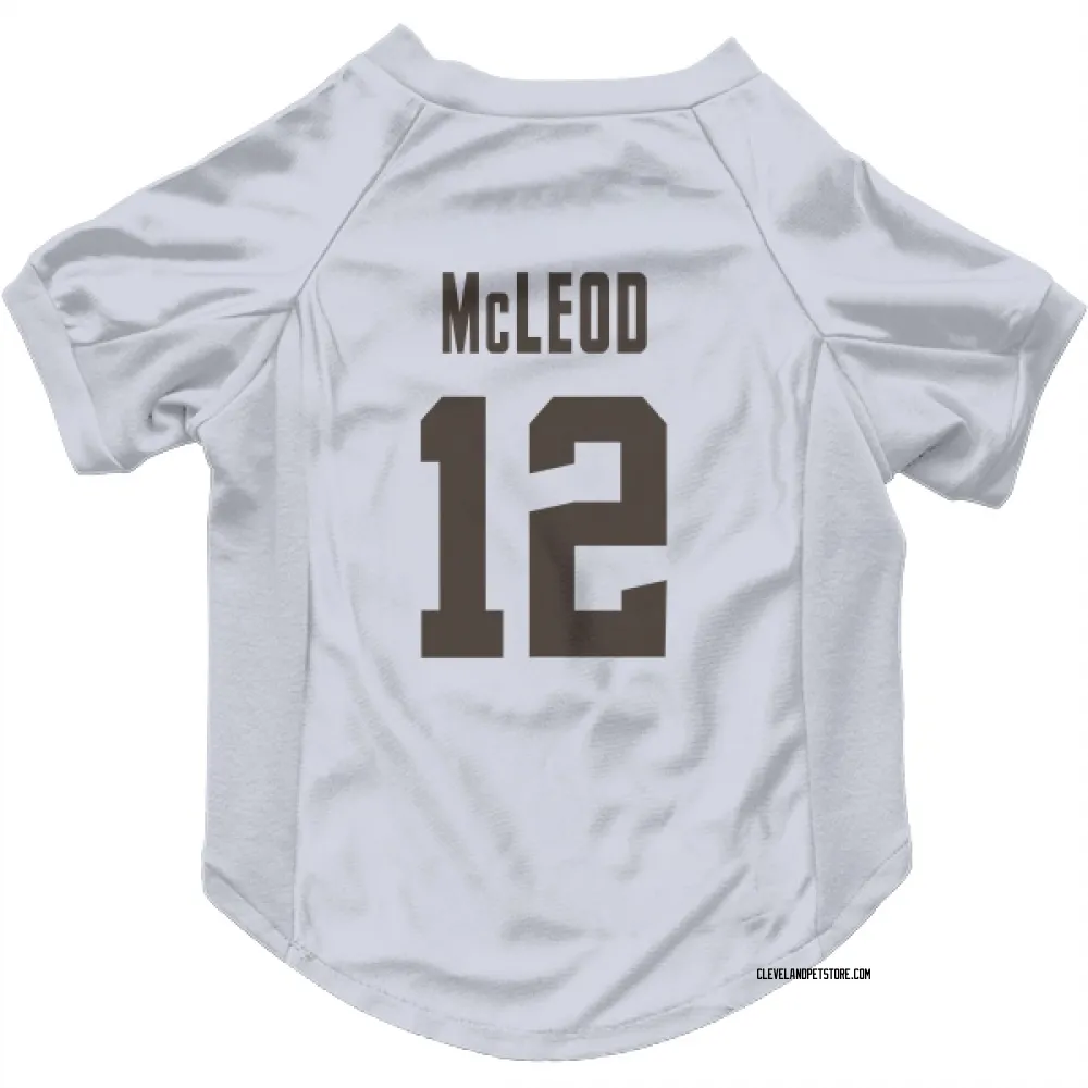 Cleveland Browns Rodney McLeod Jr. White Pet Jersey for Dog & Cat