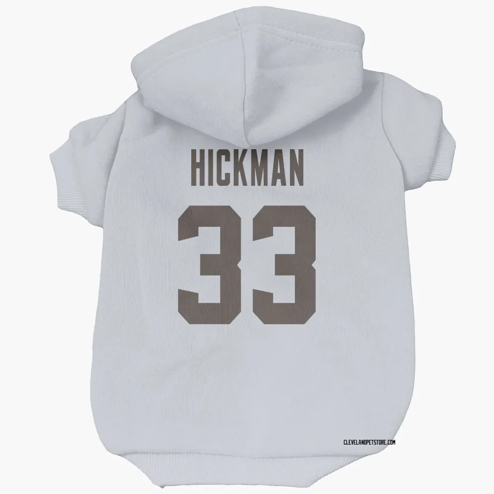 Cleveland Browns Ronnie Hickman White Pet Hoodie for Dog & Cat