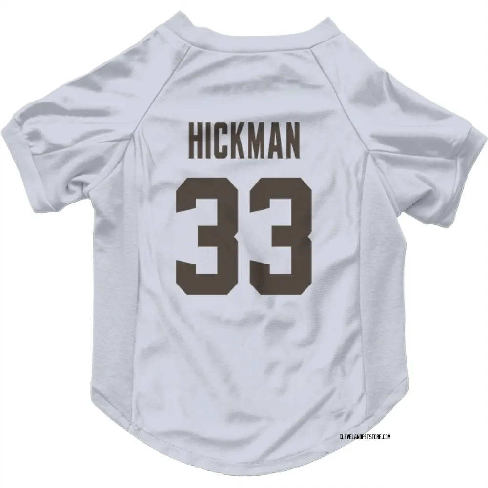 Cleveland Browns Ronnie Hickman White Pet Jersey for Dog & Cat