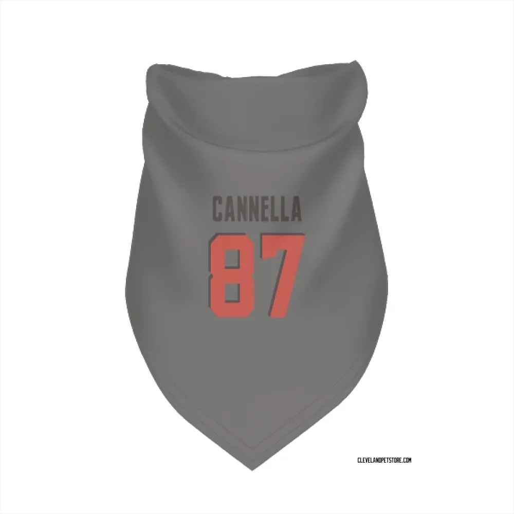 Cleveland Browns Sal Cannella Gray Pet Bandana for Dog & Cat