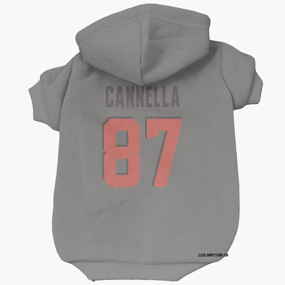 Cleveland Browns Sal Cannella Gray Pet Hoodie for Dog & Cat