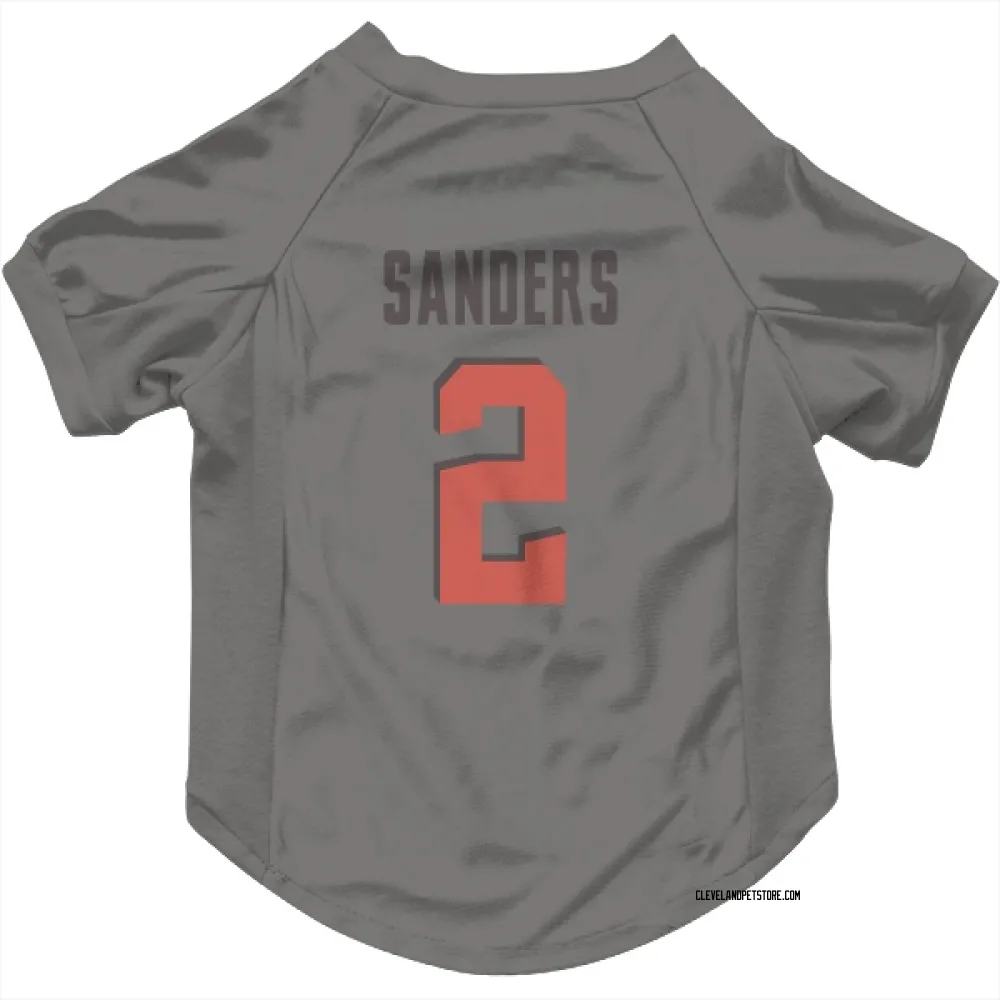 Cleveland Browns Shedeur Sanders Gray Pet Jersey for Dog & Cat
