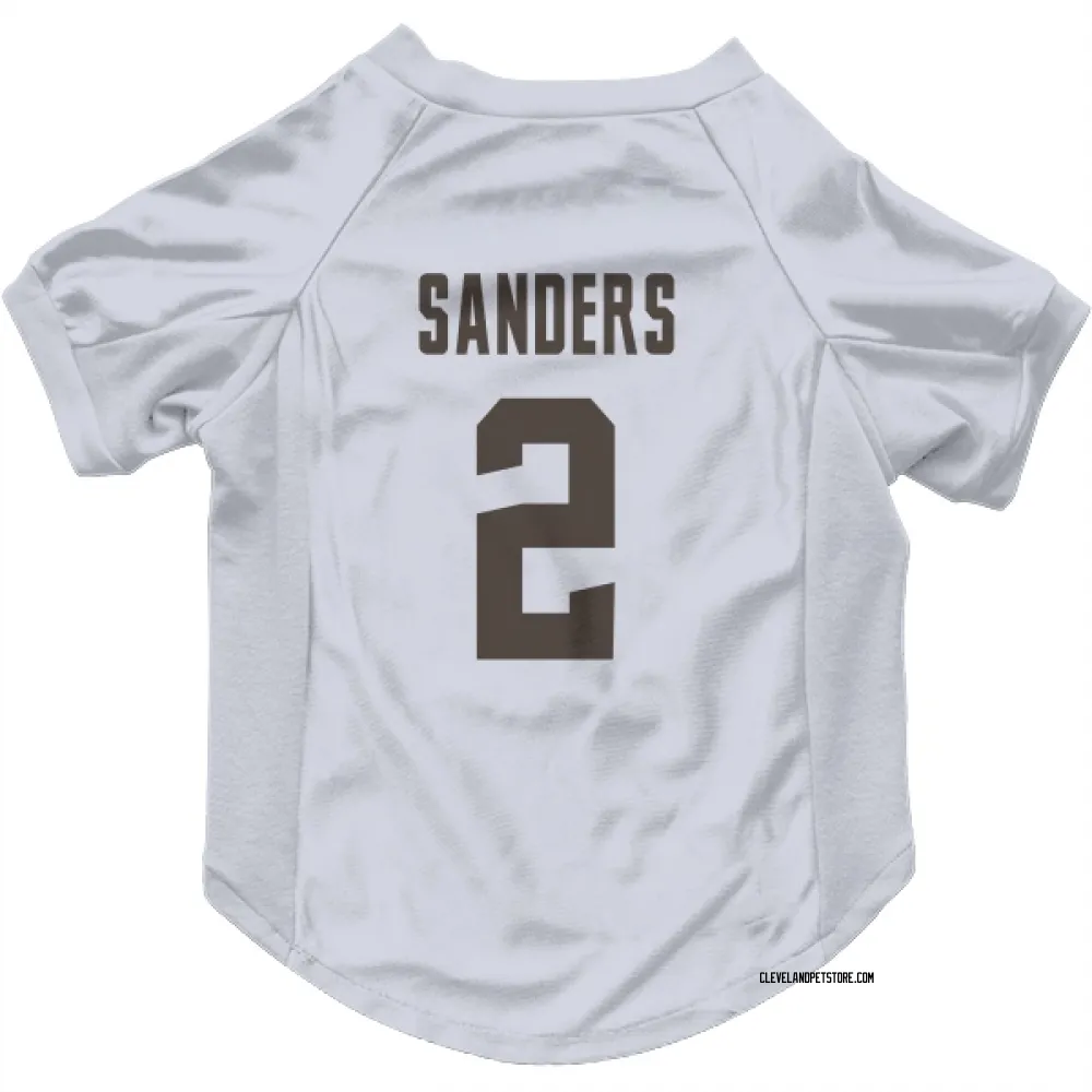 Cleveland Browns Shedeur Sanders White Pet Jersey for Dog & Cat