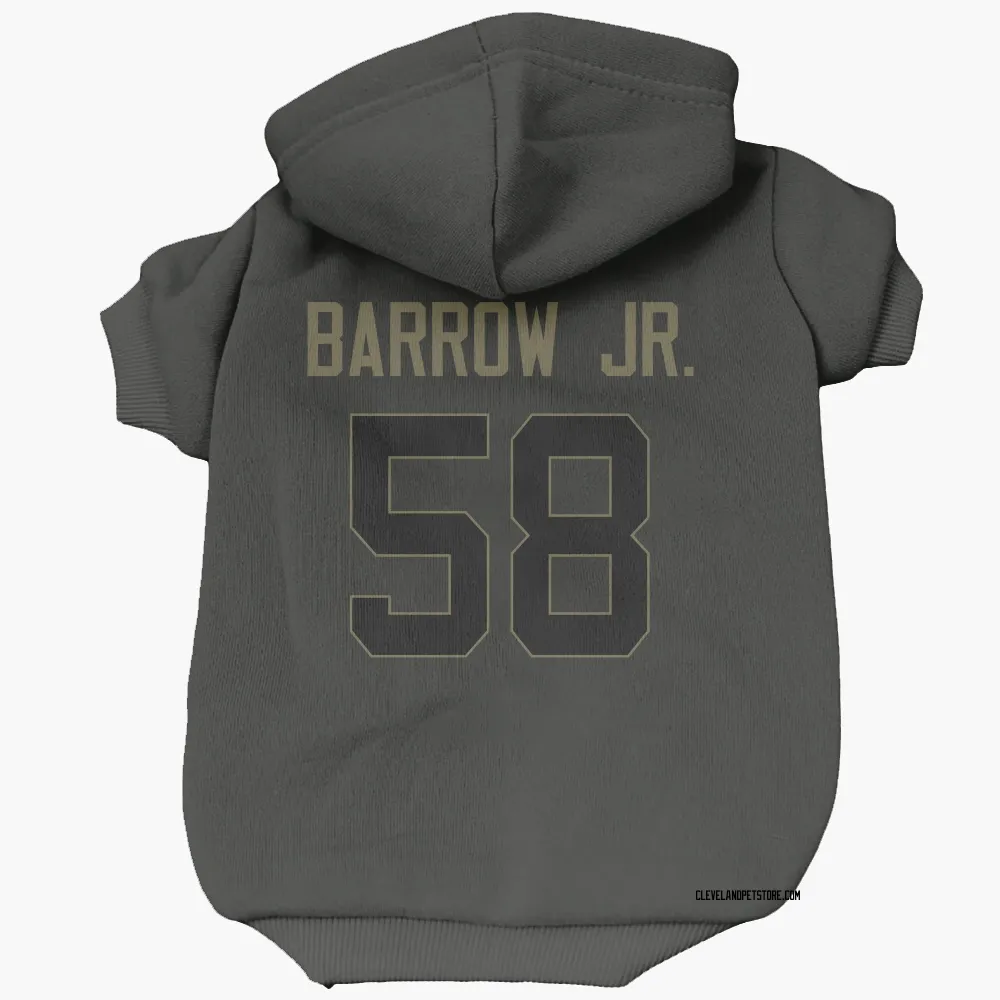 Cleveland Browns Simeon Barrow Jr. Black Service Pet Hoodie for Dog & Cat