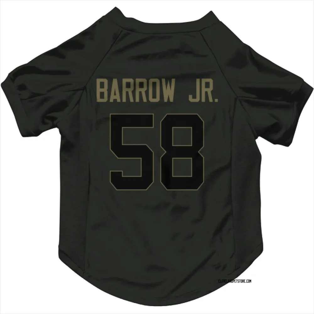 Cleveland Browns Simeon Barrow Jr. Black Service Pet Jersey for Dog & Cat