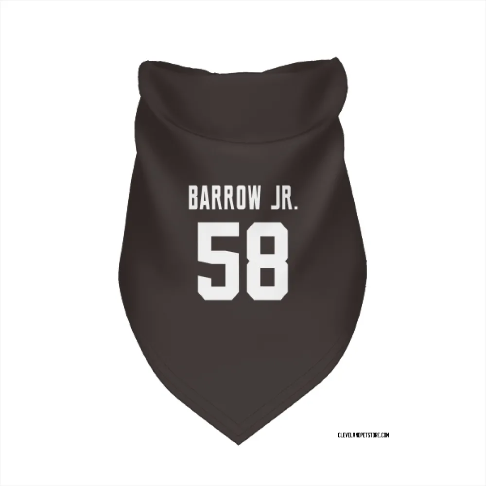 Cleveland Browns Simeon Barrow Jr. Brown Pet Bandana for Dog & Cat
