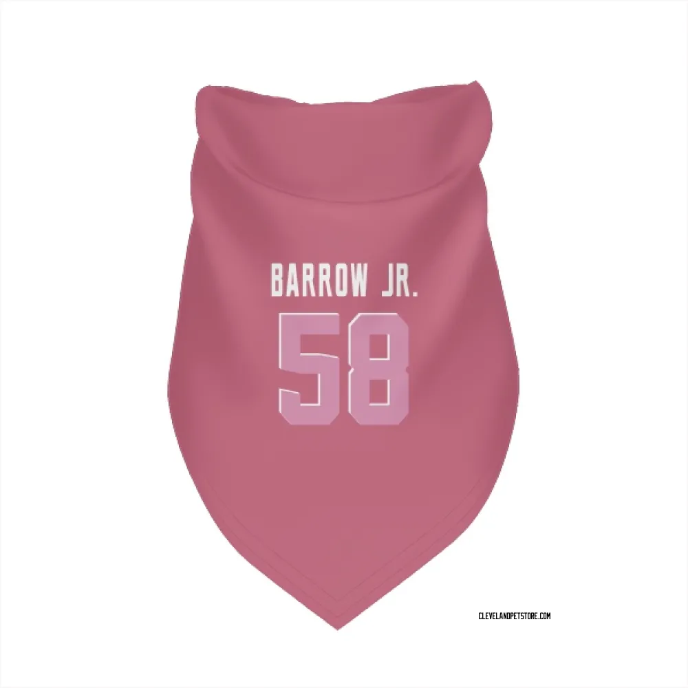 Cleveland Browns Simeon Barrow Jr. Pink Pet Bandana for Dog & Cat
