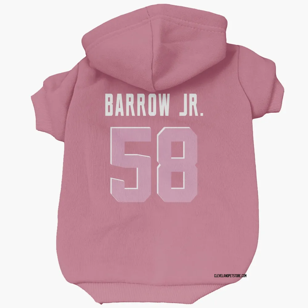 Cleveland Browns Simeon Barrow Jr. Pink Pet Hoodie for Dog & Cat