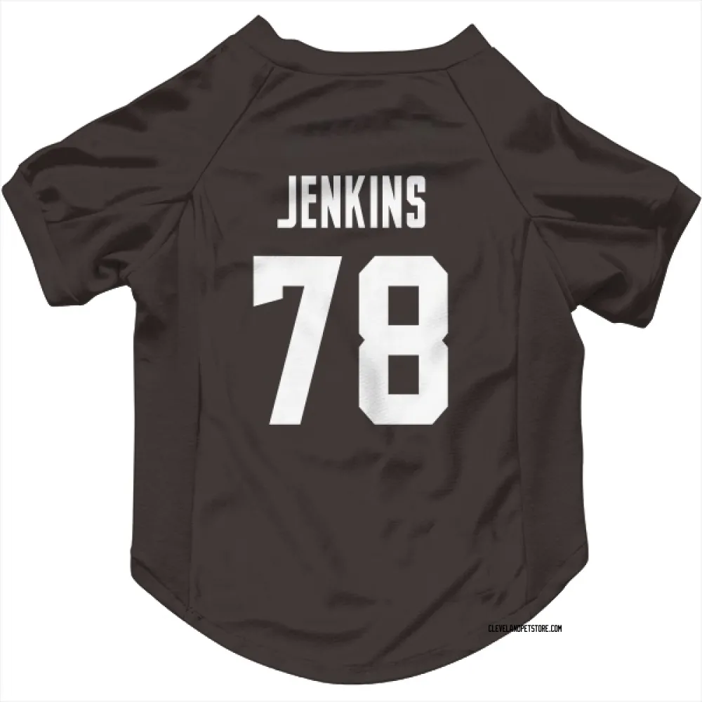 Cleveland Browns Teven Jenkins Brown Pet Jersey for Dog & Cat