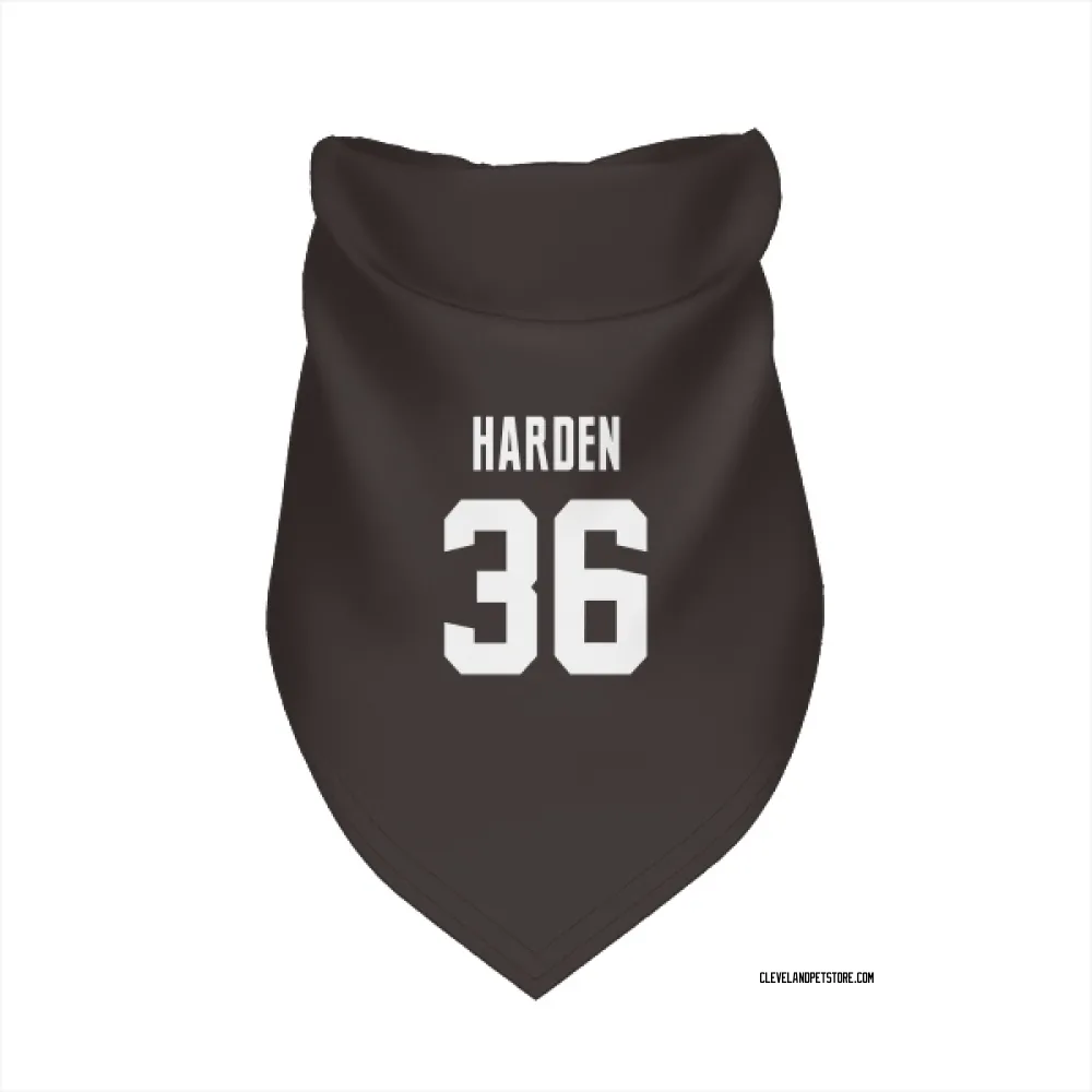 Cleveland Browns T.J. Harden Brown Pet Bandana for Dog & Cat