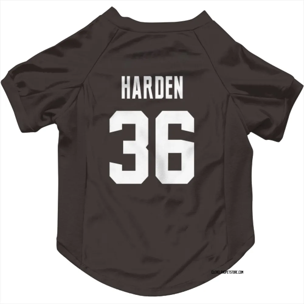 Cleveland Browns T.J. Harden Brown Pet Jersey for Dog & Cat