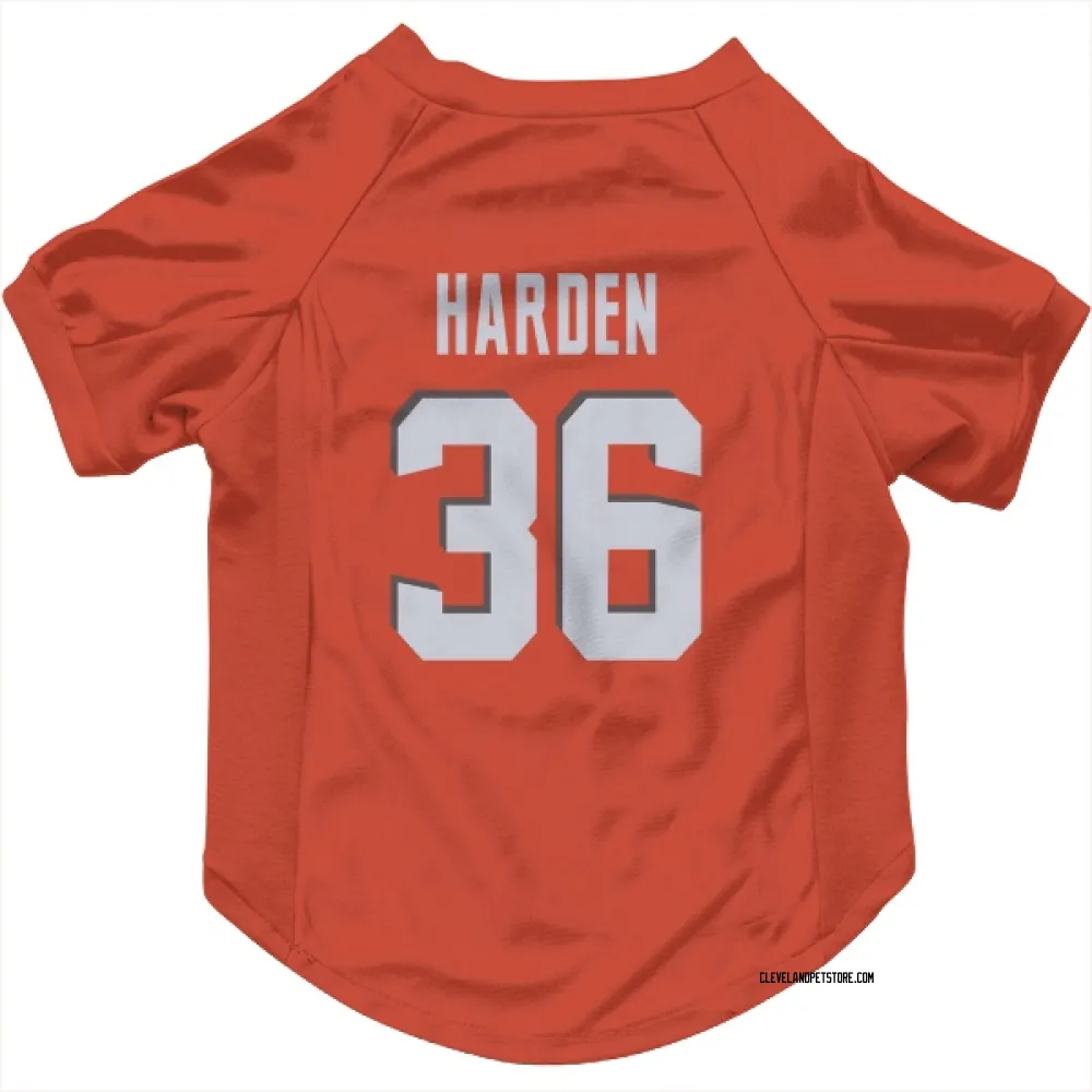 Cleveland Browns T.J. Harden Orange Pet Jersey for Dog & Cat