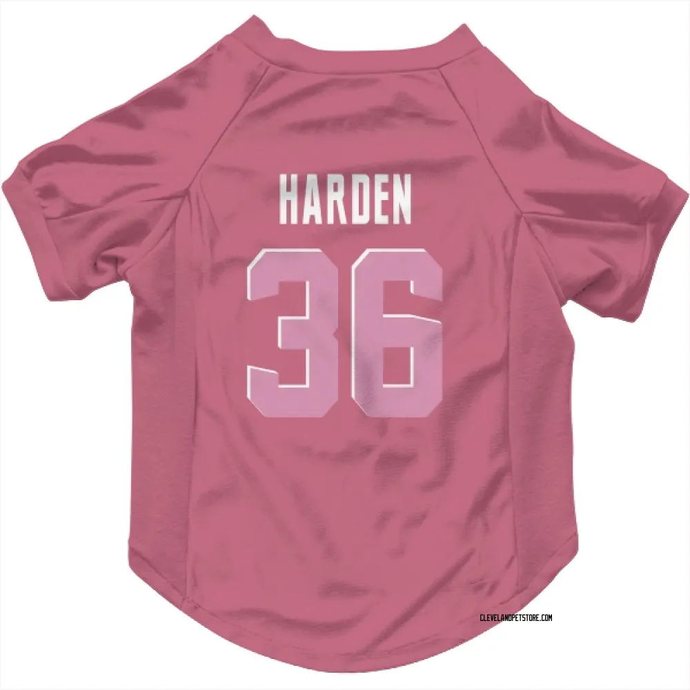 Cleveland Browns T.J. Harden Pink Pet Jersey for Dog & Cat