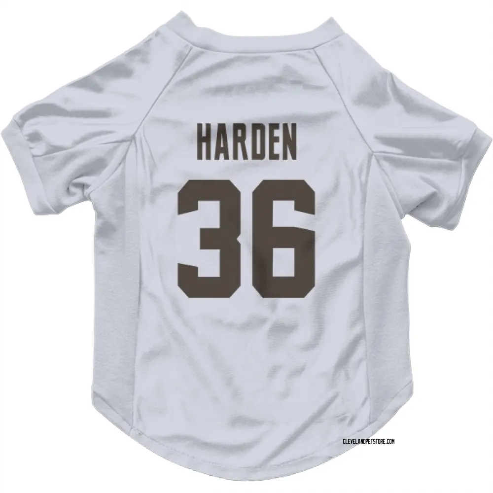 Cleveland Browns T.J. Harden White Pet Jersey for Dog & Cat