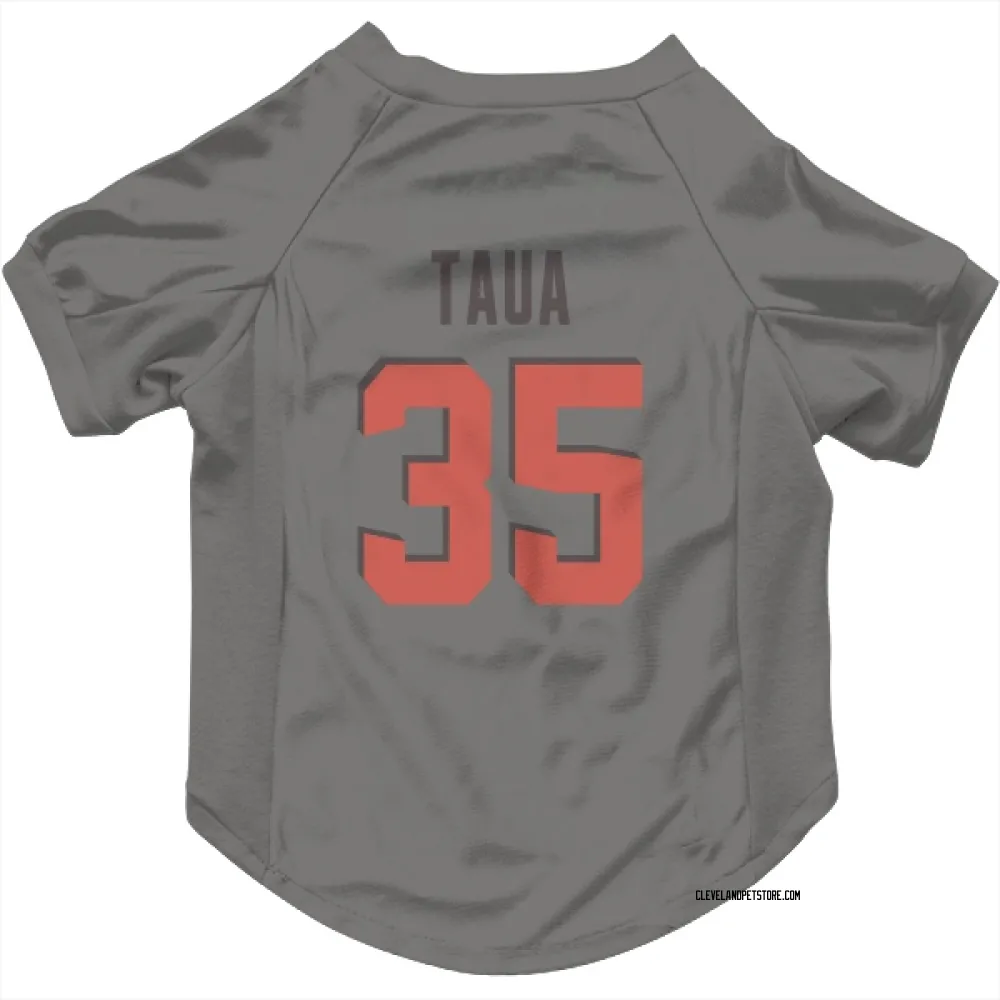 Cleveland Browns Toa Taua Gray Pet Jersey for Dog & Cat