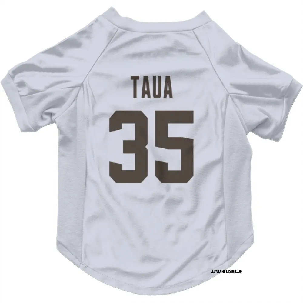 Cleveland Browns Toa Taua White Pet Jersey for Dog & Cat
