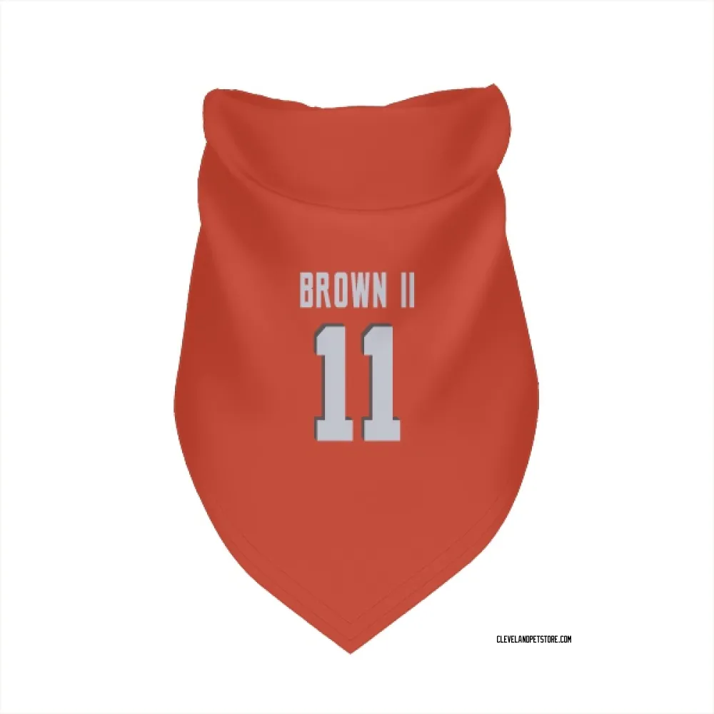 Cleveland Browns Tony Brown II Orange Pet Bandana for Dog & Cat