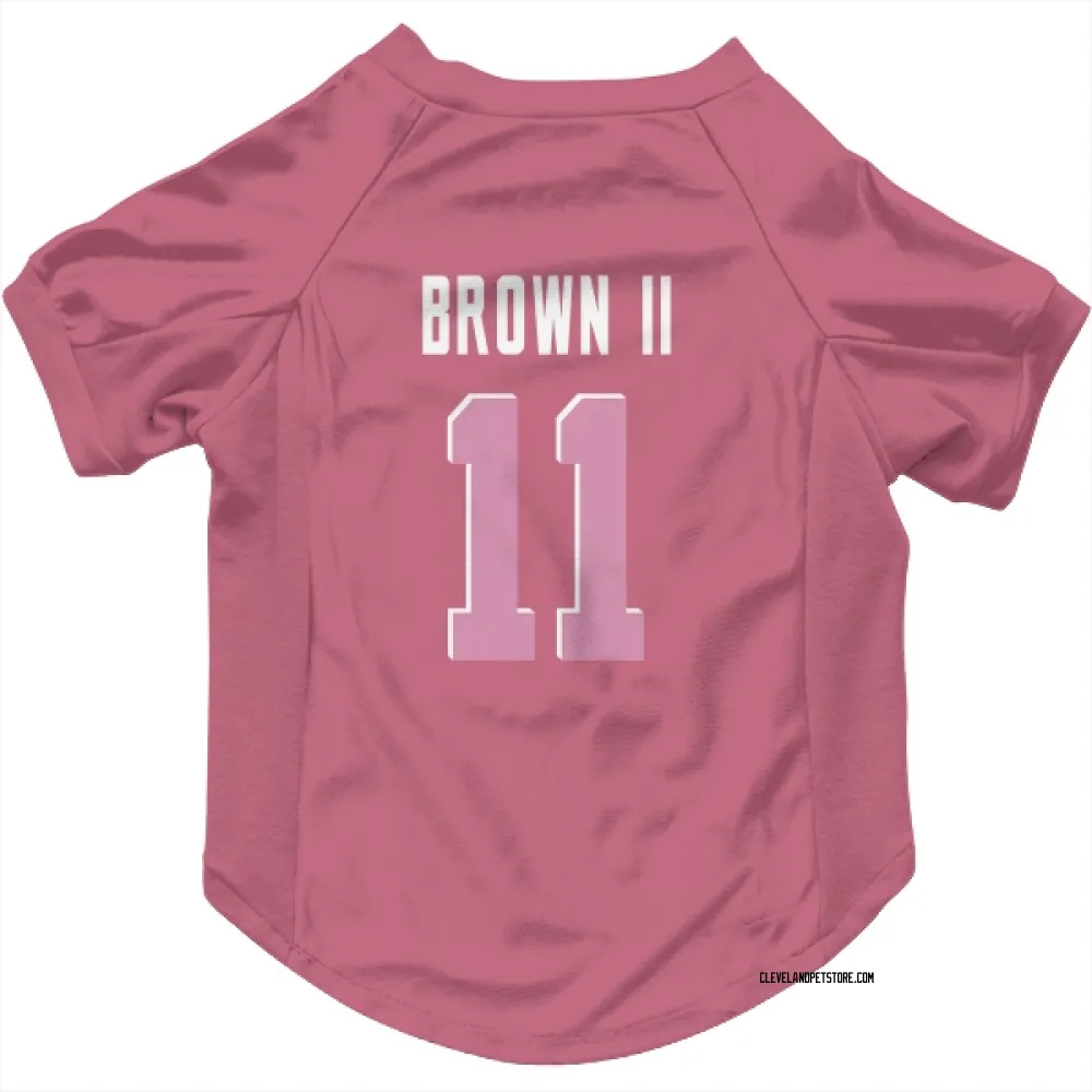 Cleveland Browns Tony Brown II Pink Pet Jersey for Dog & Cat