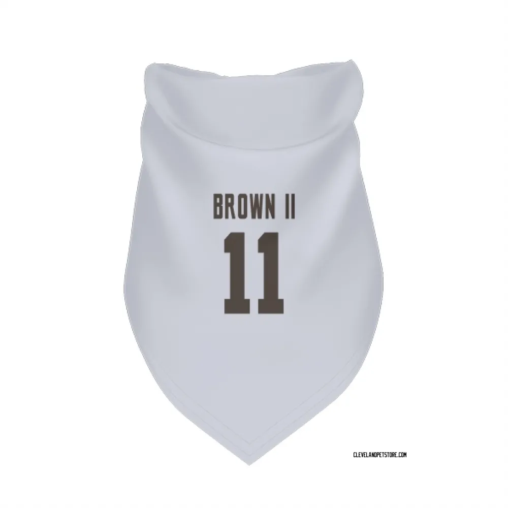 Cleveland Browns Tony Brown II White Pet Bandana for Dog & Cat