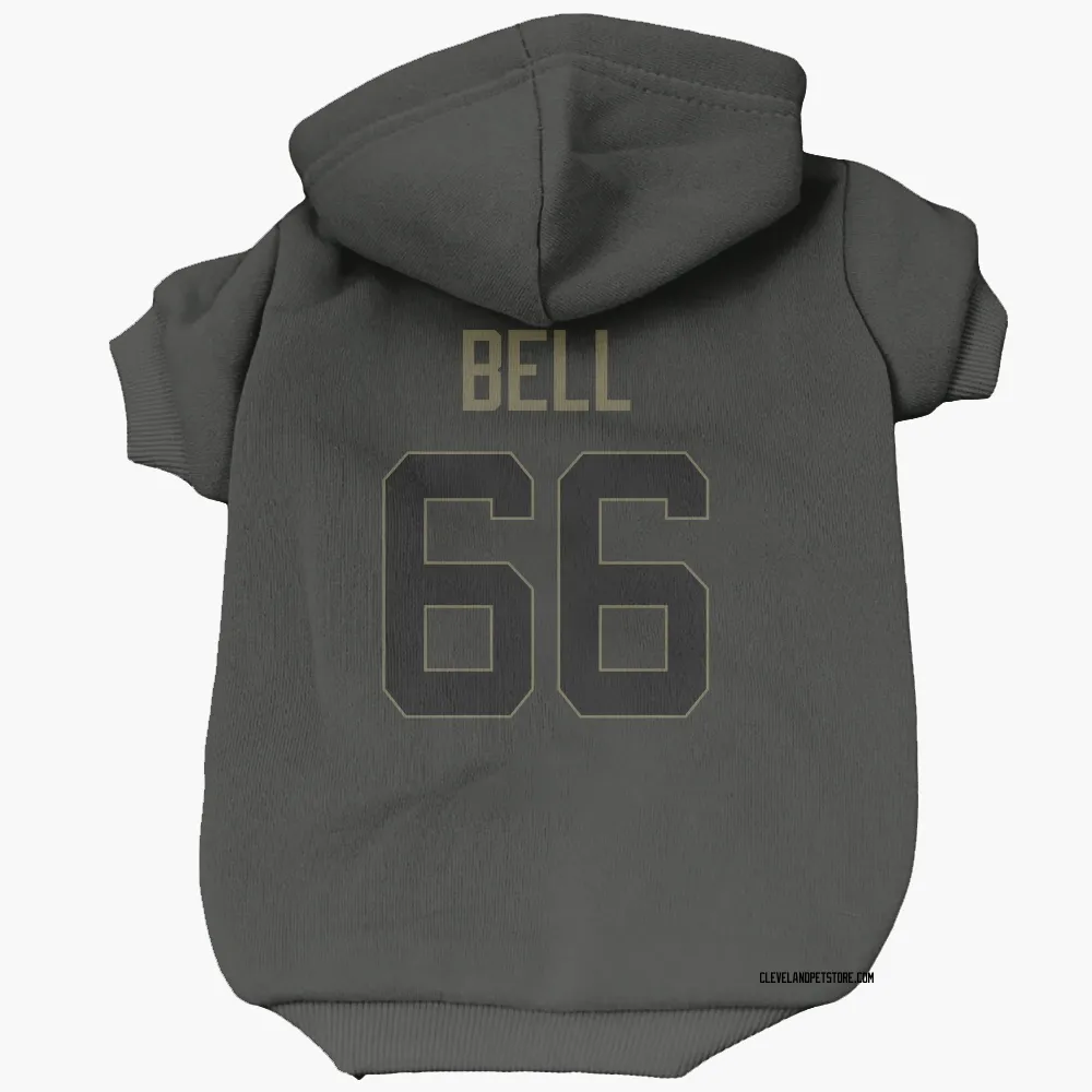 Cleveland Browns Travis Bell Black Service Pet Hoodie for Dog & Cat