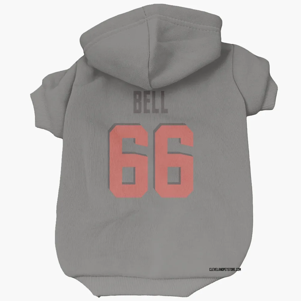 Cleveland Browns Travis Bell Gray Pet Hoodie for Dog & Cat