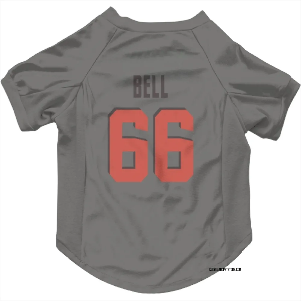 Cleveland Browns Travis Bell Gray Pet Jersey for Dog & Cat