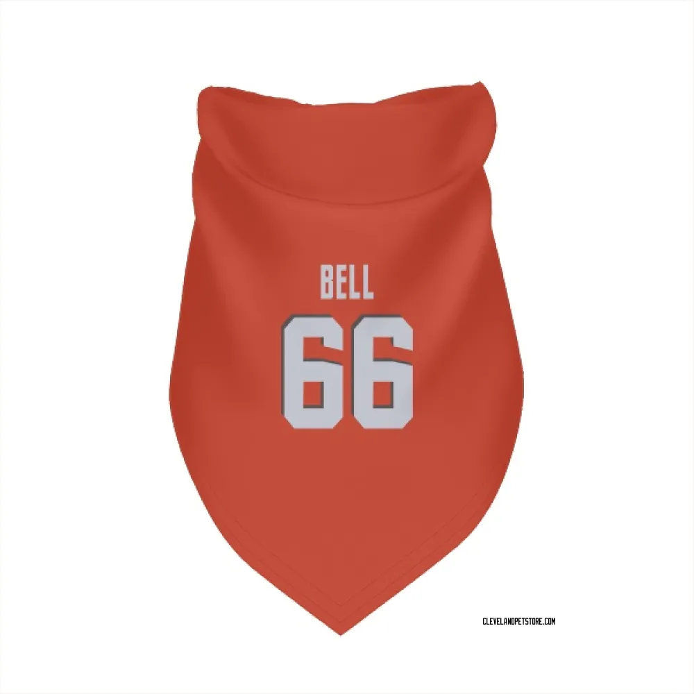 Cleveland Browns Travis Bell Orange Pet Bandana for Dog & Cat