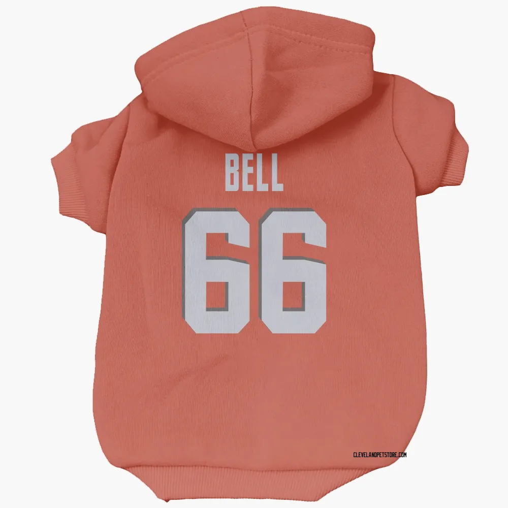 Cleveland Browns Travis Bell Orange Pet Hoodie for Dog & Cat