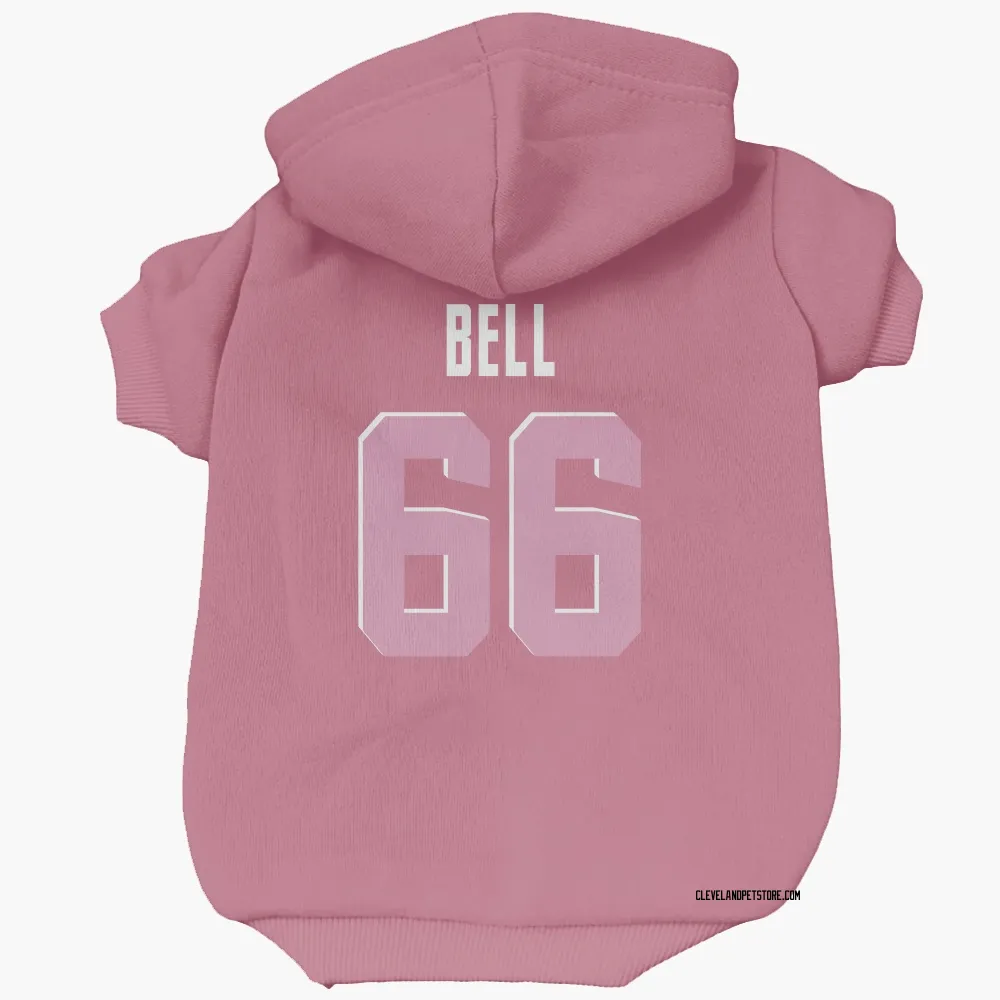 Cleveland Browns Travis Bell Pink Pet Hoodie for Dog & Cat